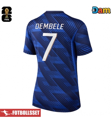 Frankrike Ousmane Dembele #7 Hemmatröja Dam VM 2026 Kortärmad